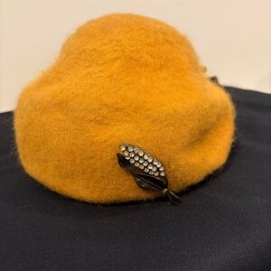 Vintage Camel Shagfelt Wool Hat Mid Century